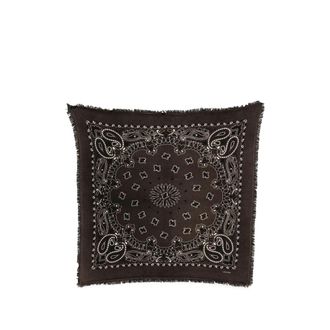 Kujten Paisley-print Frayed Scarf