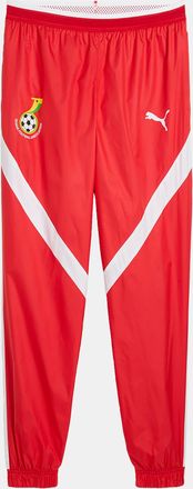 Puma Ghana FC Prematch geweven herenbroek in rood-wit