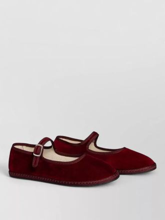 Vibi Venezia ballerina shoes round toe velvet finish