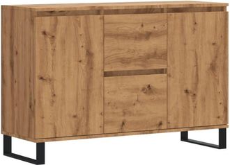 vidaXL Aparador de madera de ingeniería roble artisan 101,5x35x70 cm Vidaxl