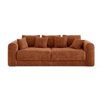 Sia Home Sof&aacute; cama arc&oacute;n nogal 4 plazas tejido trenzado terracota