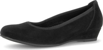 Gabor Wedge Pump - Dames - Schoenen - Zwart - Maat: 41 EU Leer