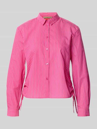 Smith & Soul Hemdbluse mit seitlichen Schn&uuml;rungen und Hemdblusenkragen in Pink, Gr&ouml;&szlig;e XXL