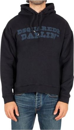 Dsquared2 Darlin Hoodie - Heren - Hoodies - Blauw - L - Katoen - Hoodies & sweatvesten