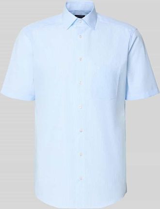 Olymp Regular Fit Business-Hemd mit Kentkragen und Brusttasche in Bleu, Gr&ouml;&szlig;e 39