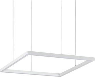 Ideal Lux L&aacute;mpara Colgante Integrada Cuadrada Decorativa Blanca, 3000k, 33w