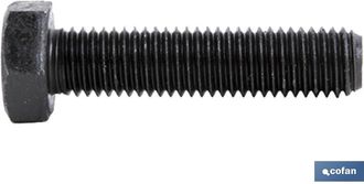cofan Din-933 C-12.9 M-10 X 20 N Caja 50 Unid., Tornillo Cabeza Hexagonal Din-933, Rosca Total, Clase 12,9, Acabado Negro - Cofan