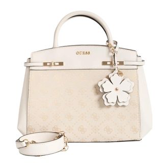 Guess Melinda Handtas - Dames - Handtassen - Beige - ONE Size - Leer - Tassen