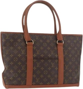 Louis Vuitton Pre-owned Tote Bags, female, Brown, Size: ONE SIZE Pre-owned Weekend PM Tote