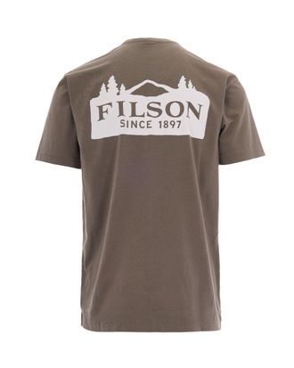 Filson Logo-Graphic Peruvian Cotton T-Shirt - Brown
