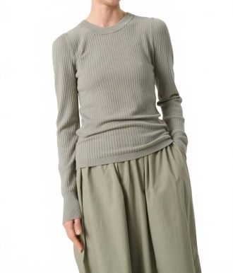 Soaked In Luxury Spina Slim Fit Crew Neck Pullover Sweater In Shadow
