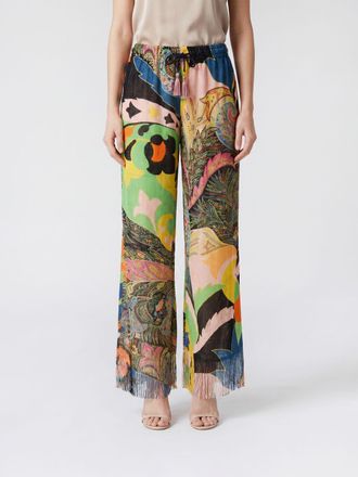 Etro Pantaloni palazzo in viscosa stampata