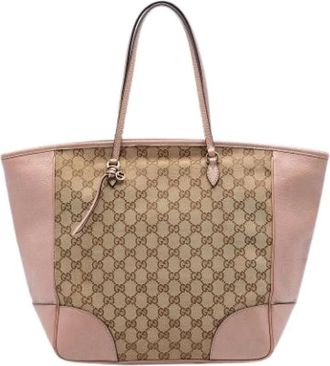 Gucci Pre-owned Tote Bags, female, Pink, Size: ONE SIZE Pre-owned Bree Tote