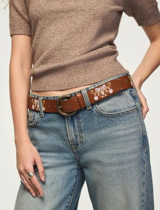 Lucky Brand Floral Vintage Belt