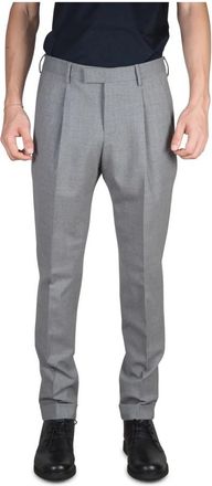 Pantaloni Torino Heren wollen grijze broek - Heren - Nette broeken - Grijs - 2XL - Wol - Broeken
