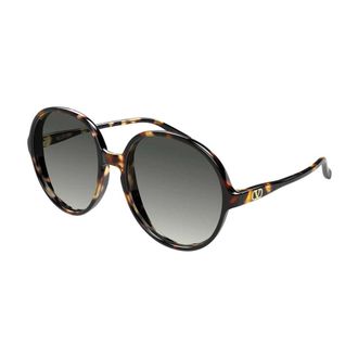 Valentino Sunglasses, unisex, Brown, Size: 59 MM Oversized Oval Sunglasses