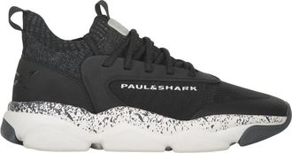 Paul & Shark Schoenen, Heren, Zwart, 42 EU, Polyester, Moderne veelzijdige stoffen sneakers