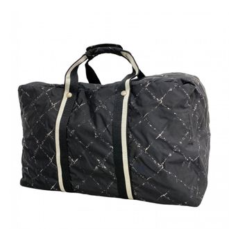 Chanel Black Nylon Boston Bag (Pre-Owned)