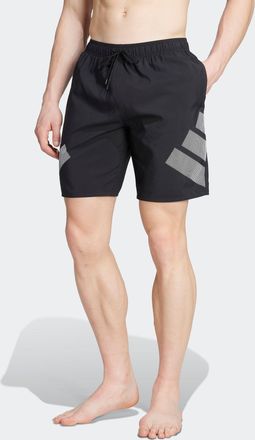 adidas Badeshorts ADIDAS PERFORMANCE BB SH 8IN, Herren, Gr. XXL, N-Gr, schwarz-weiss (schwarz, wei&szlig;), Obermaterial: 100% Polyester, Badehosen Badeshorts