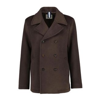 Profuomo Wool Peacoat - Heren - Blazers - Bruin - XL - Wol - Jassen