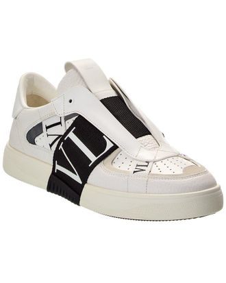 Valentino Vltn Leather Slip-On Sneaker