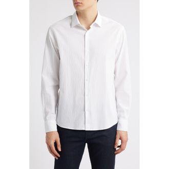 Robert Barakett Tyler Long Sleeve Button-Up Shirt in White at Nordstrom Rack, Size X-Large