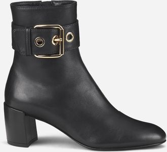 AGL Lynn Chic Heeled Bootie in Black Nappa at Nordstrom, Size 39.5