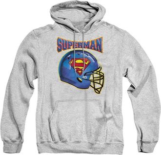 Gildan Superman Helmet Adult Pull Over Hoodie / Hooded Sweatshirt