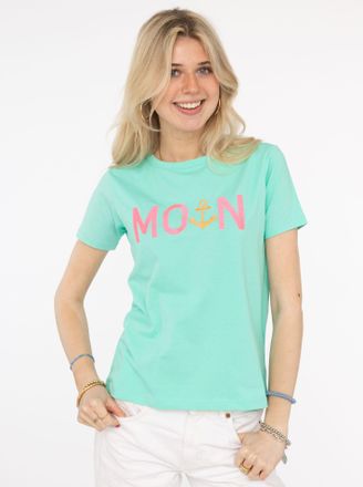 Zwillingsherz T-Shirt ZWILLINGSHERZ MoinZH, Damen, Gr. XXL, gr&uuml;n (mint), Web, Obermaterial: 92% Baumwolle, 8% Elasthan, normal normal, Rundhals, Shirts T-Shirt, Kur