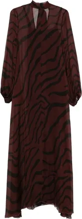 Raquel Diniz Abito Con Stampa Zebrata-Donna