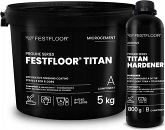OEM Festfloor Titan 5 Kg + 0,8 Kg - Microcemento Duro Tt5000-n