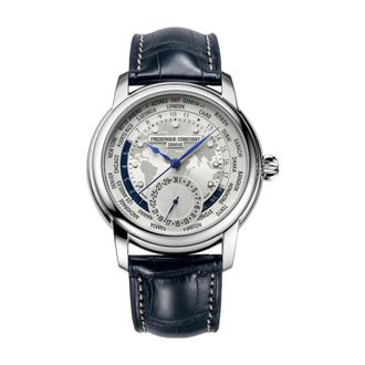 Frederique Constant Klassieke Worldtimer Horloge - Dames - Horloges - Blauw - ONE Size - Accessoires