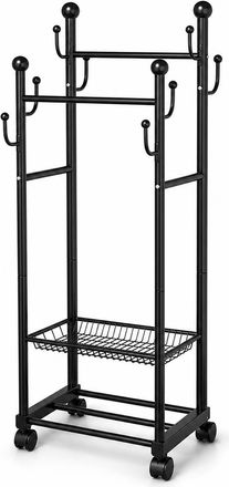OEM Appendiabiti Cactus Mobile Multifunzione Per Ingresso Nero 60 Cm