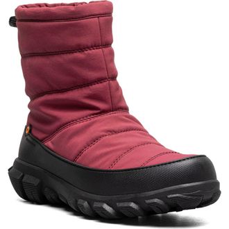Bogs Cedar Quilted Waterproof Boot in Garnet at Nordstrom Rack, Size 7.5