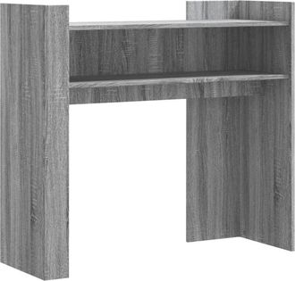 vidaXL Console Table Grey Sonoma 100x35x90 cm Engineered Wood vidaXL