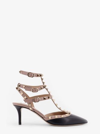 Valentino Garavani Slingback decollet&eacute; Rockstud in pelle - VALENTINO GARAVANI - gender_Woman