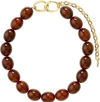 Pilgrim Still - Collana placcata oro-Marrone