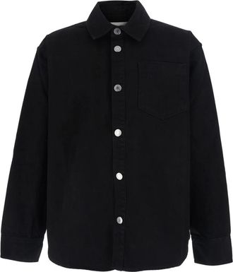 Ami AMI DE Coeur Overshirt - Heren - Spijkerjassen - Zwart - XL - Katoen - Jassen