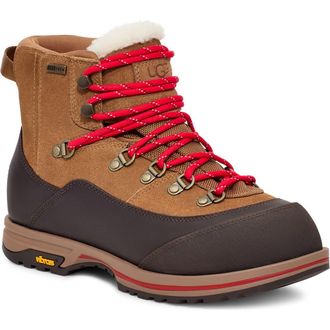 UGG Brecken Waterproof Lace-Up Boot in Chestnut at Nordstrom Rack, Size 6