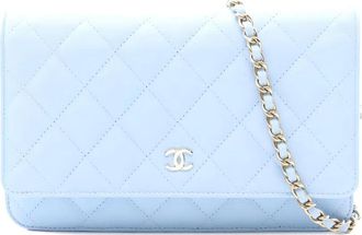 Chanel Portafoglio con catena Classic Flap Pre-owned 2021 - Blu