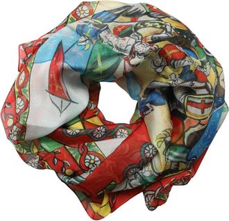 Dolce & Gabbana Foulard Sjaal - Dames - Zijden sjaals - Veelkleurig - ONE Size - Accessoires