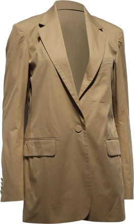 Dries Van Noten Single-Breasted Blazer in Beige Cotton