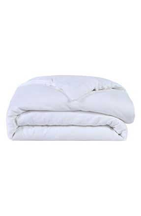 Sijo French Linen Duvet Cover in Snow at Nordstrom, Size Full