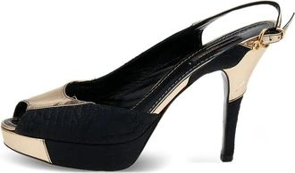 Louis Vuitton 110mm leather heeled sandals - Black