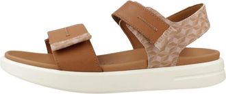 Geox Xand 2S Sandal - Dames - Sandalen - Bruin - 40 EU - Leer - Schoenen