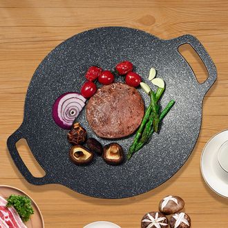 Infinite Sart&eacute;n Coreana Para Barbacoa (25 Cm) Con Revestimiento Antiadherente De Piedra M&eacute;dica Y Bolsa De Transporte Oxford