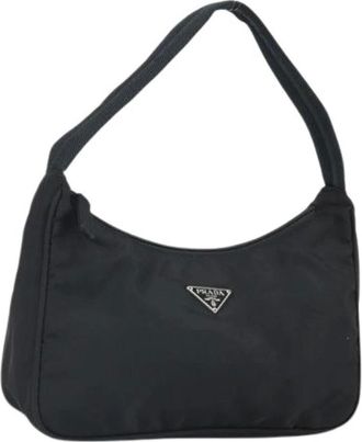 Prada Pre-owned Shoulder Bags, female, Black, Size: ONE SIZE Pre-owned Vintage Pouch