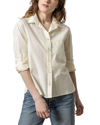 Lilla P Easy Poplin Button-Down Shirt