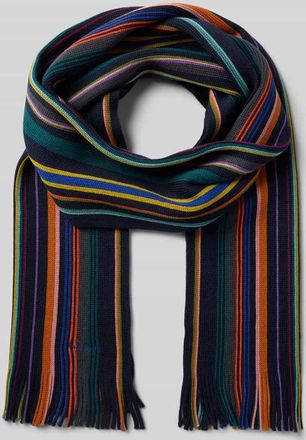 Paul Smith Schal aus Lanawolle Modell IVAN in Black, Größe 1