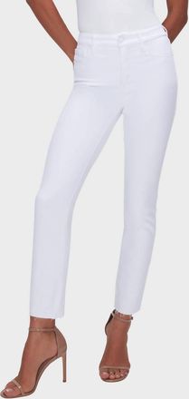 Good American Womens Good Straight Jeans In White